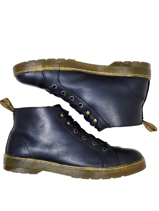 DR MARTENS Coburg Wyoming Oiled Leather Hiking Boots Sz 9 Black Waterproof 6-Eye main image 6